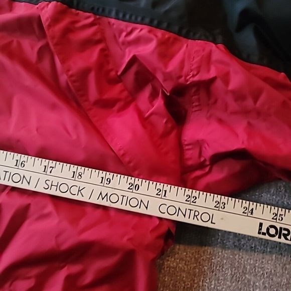 Vintage Woolrich Mens Medium Hydromax 2100 Jacket Zip Button Parka Red Black - Picture 12 of 16